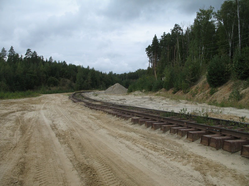 Лопатинский рудник - Передвижная железная дорога