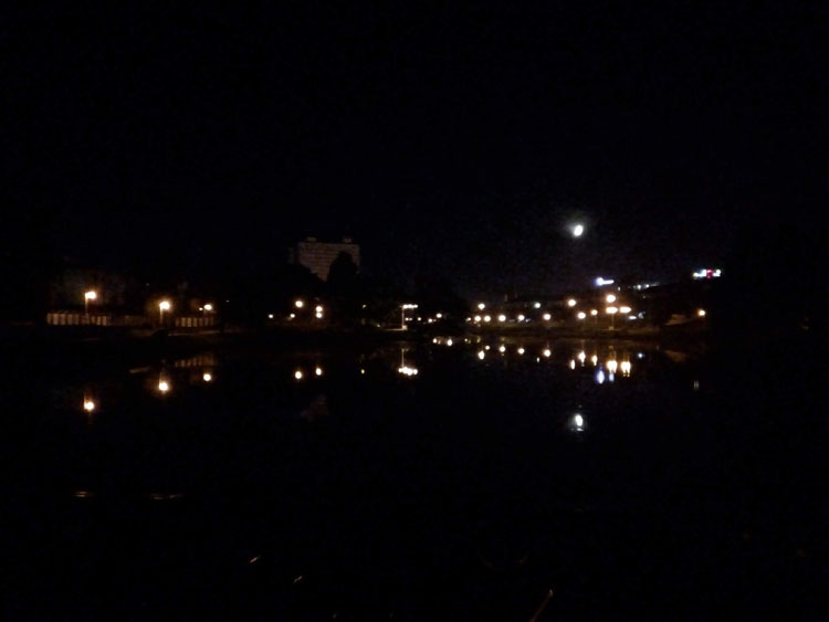 Ночной Кенигсберг. Нижний пруд
