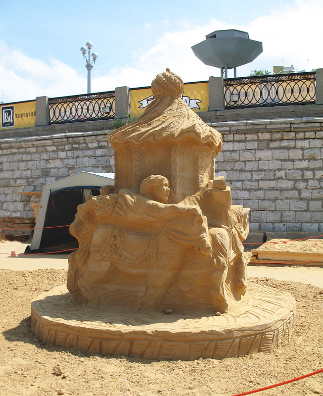 Фестиваль песчаных скульптур. Карусель