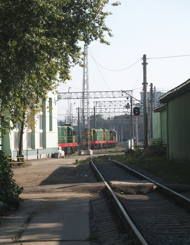 Сортировочная Казанской железной дороги - красный сигнал